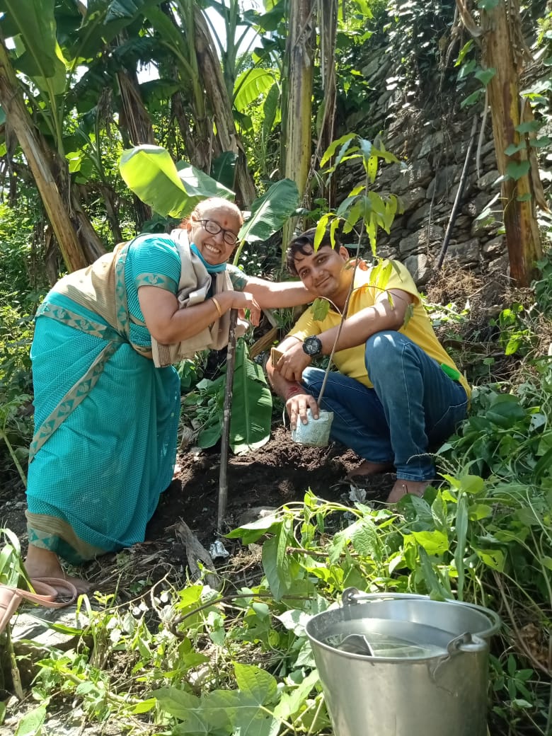 Tree Plantation During Uttarakhandi Lok Parv - Harela - 2021